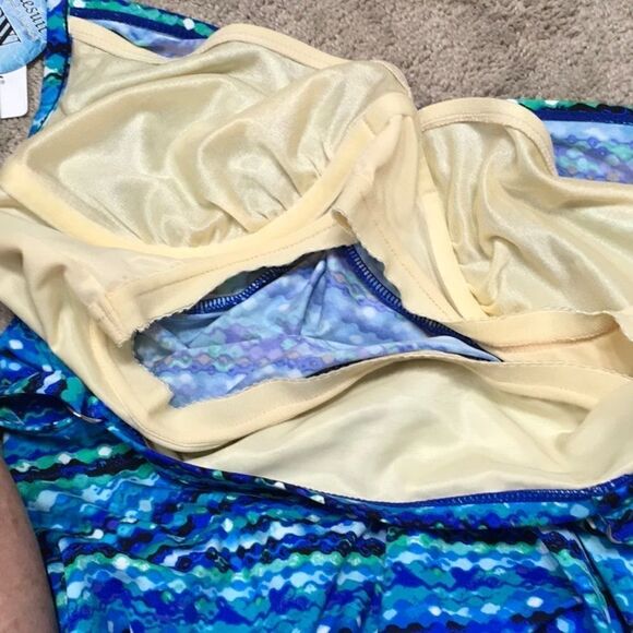 Miraclesuit blue tankini top. 8. NWT - Picture 8 of 9